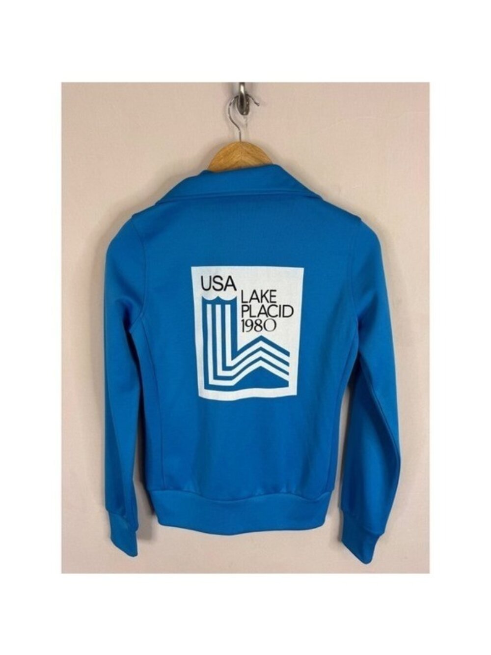 Aritzia Park Life USA Lake Placid 1980 Olympic Track Jacket Blue Small MWC51